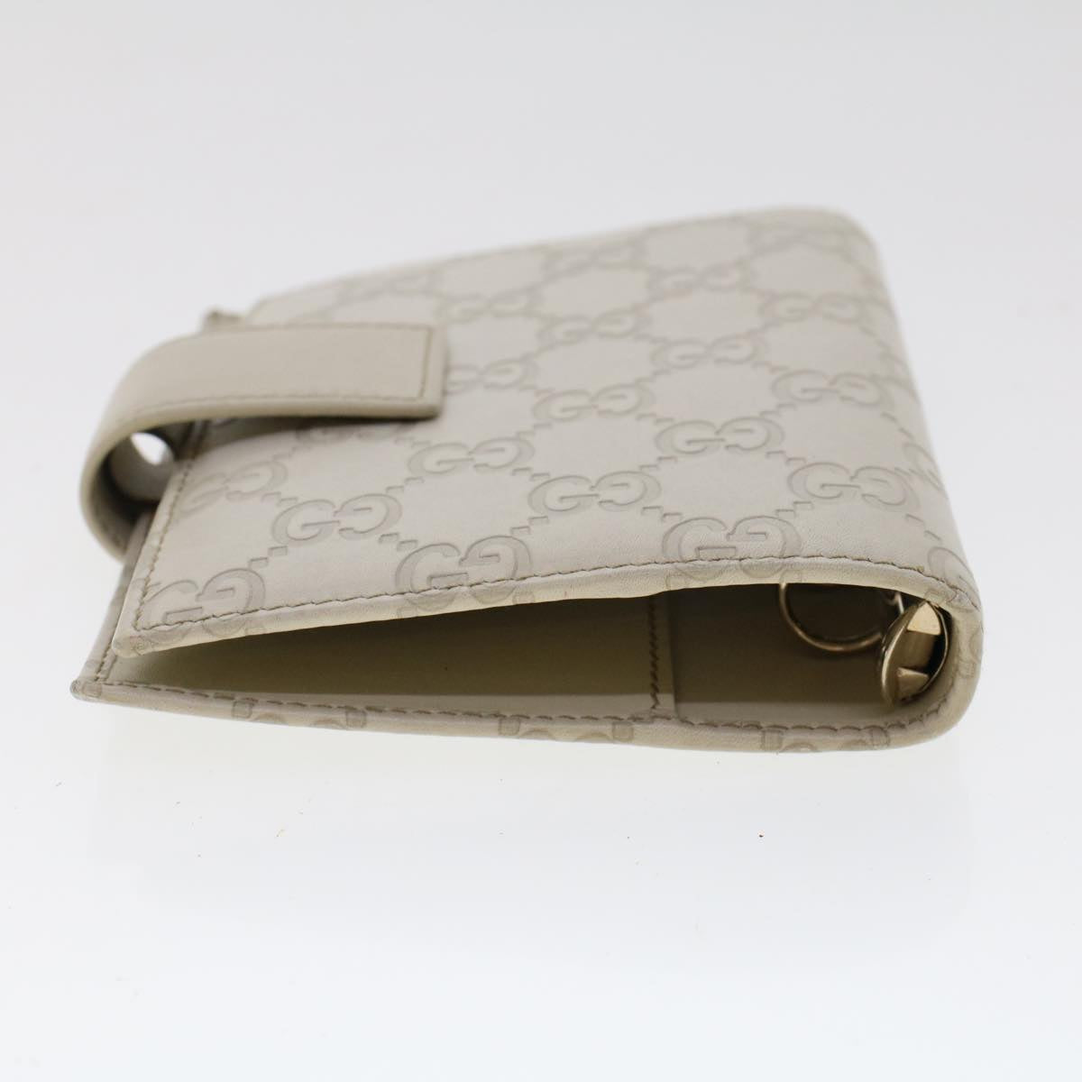 Gucci Guccissima White Canvas Wallet Accessories