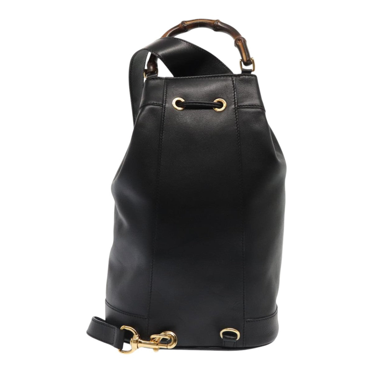 Gucci Bamboo Black Leather Shoulder Bag