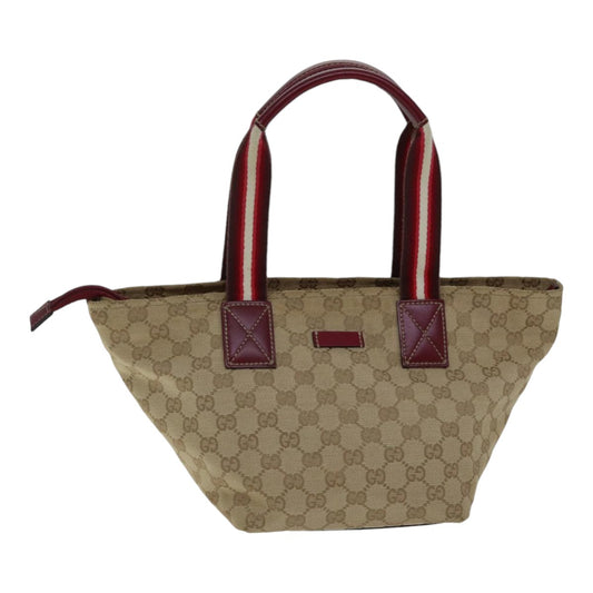 Gucci Sherry Beige Canvas Shoulder Bag