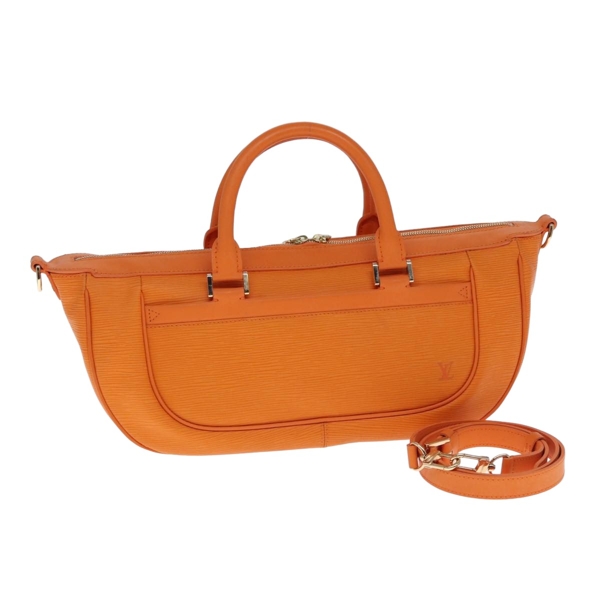 Louis Vuitton Danura Orange Leather Hand Bag