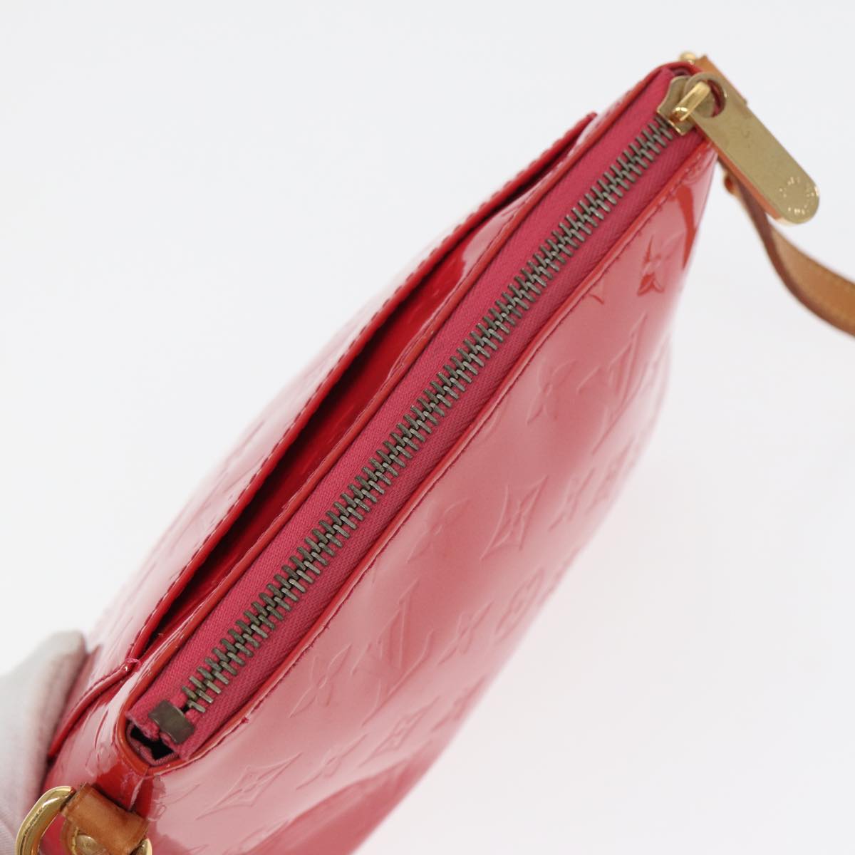 Louis Vuitton Minna Red Patent Leather Shoulder Bag