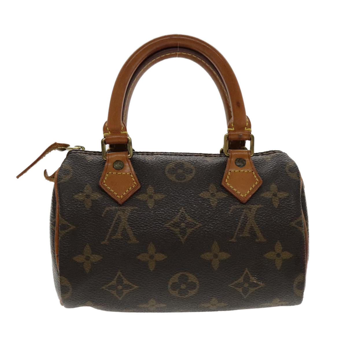 Louis Vuitton Mini speedy Brown Canvas Hand Bag