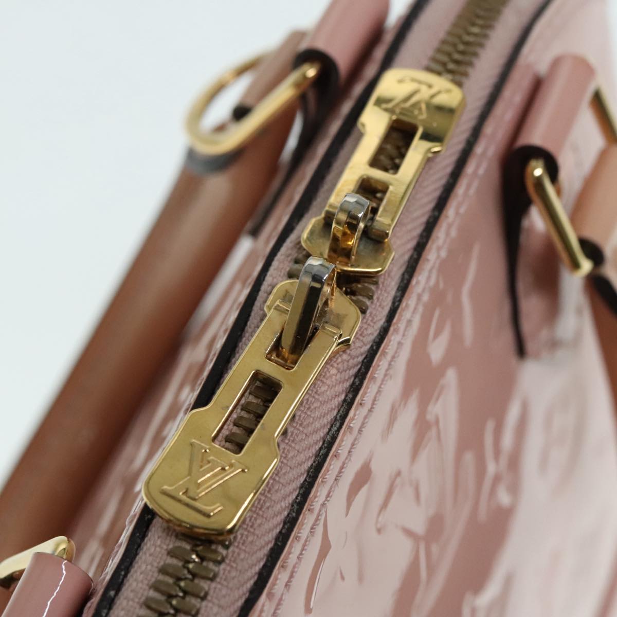 Louis Vuitton Alma BB Pink Patent Leather Hand Bag