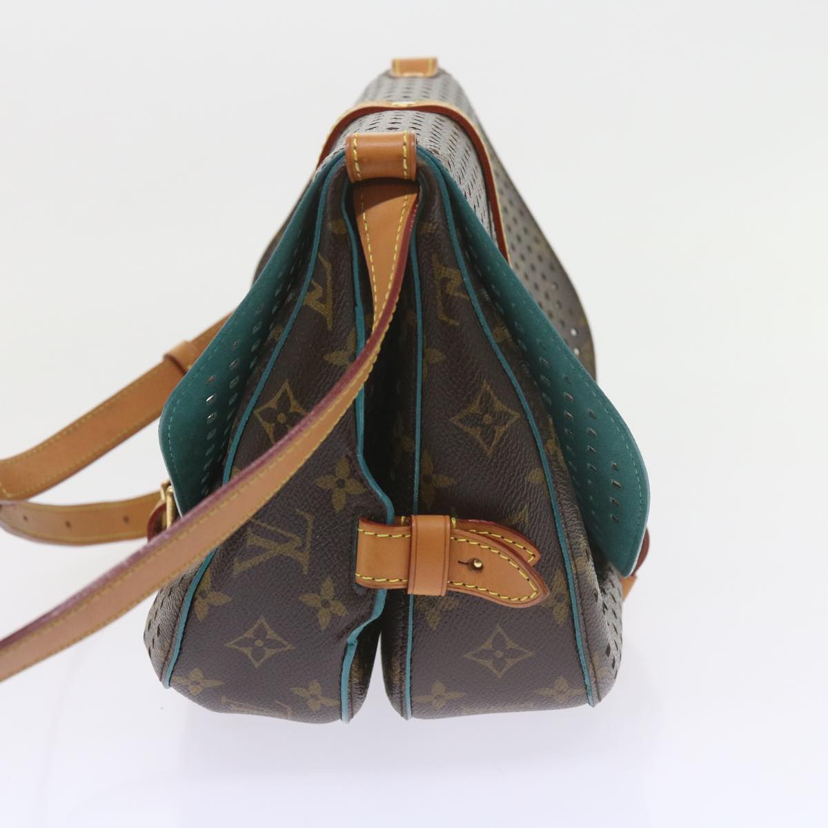 Louis Vuitton Saumur Brown Canvas Shoulder Bag