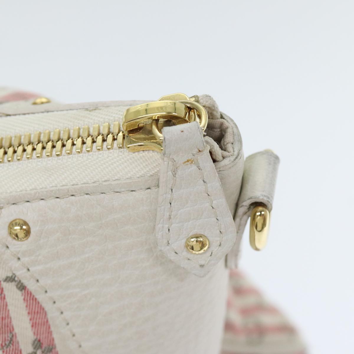 Louis Vuitton Croisette Pink Cotton Hand Bag