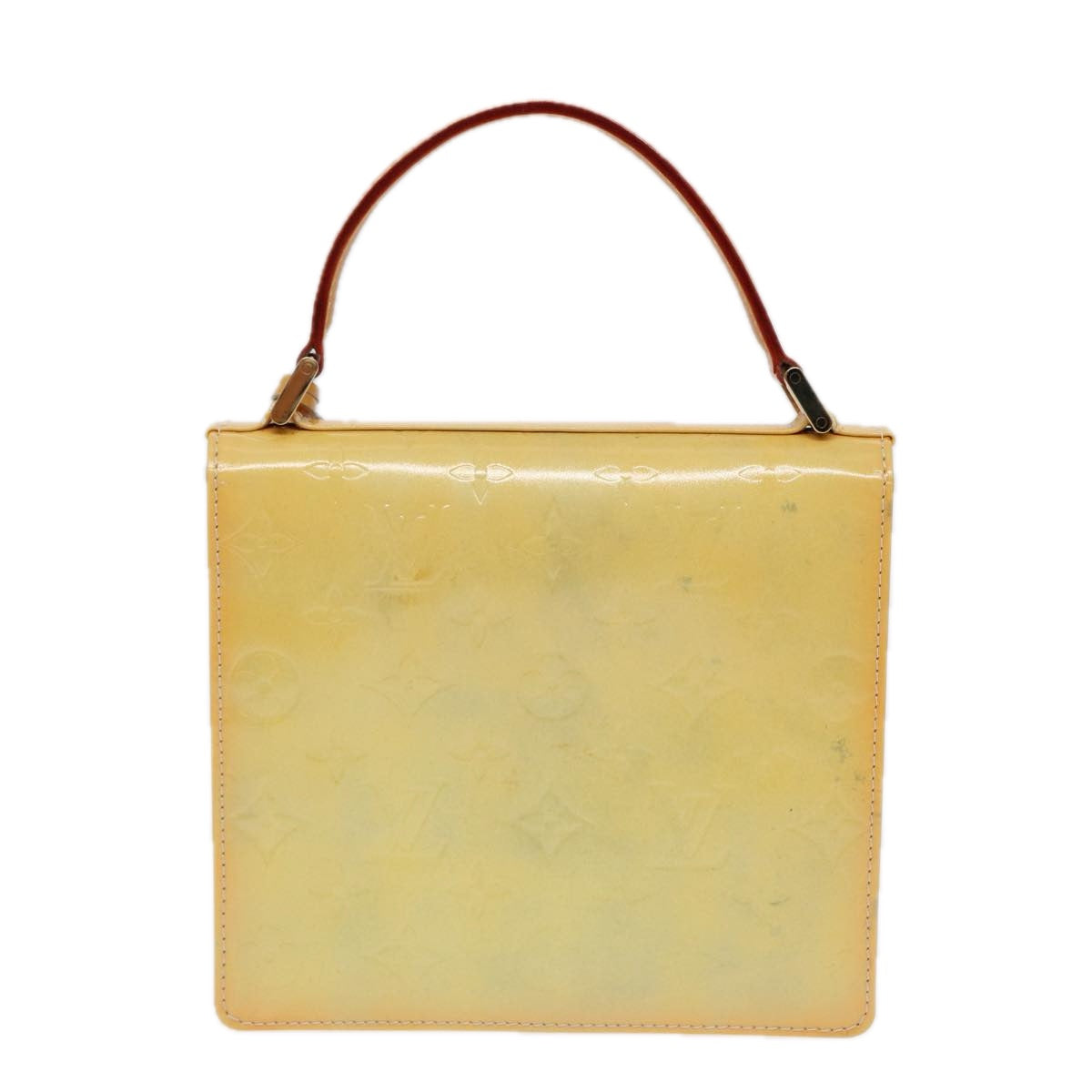 Louis Vuitton Spring Street Yellow Patent Leather Hand Bag