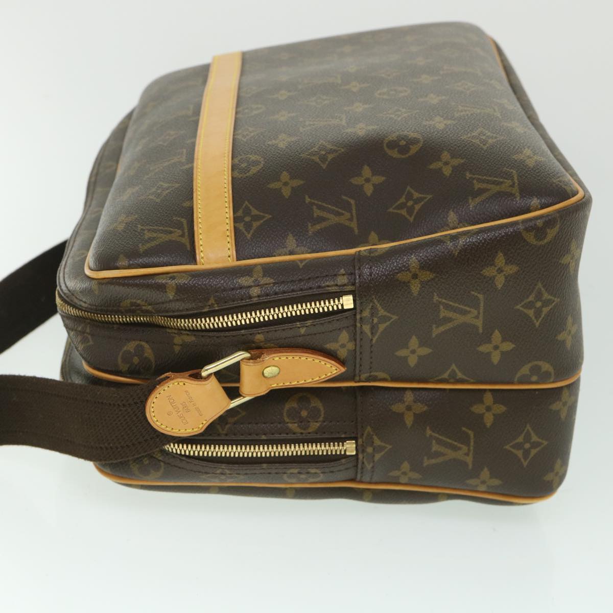 Louis Vuitton Reporter Brown Canvas Shoulder Bag