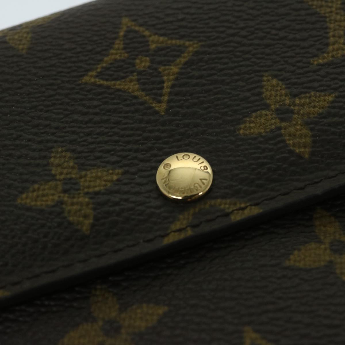 Louis Vuitton Portefeuille Sarah Brown Canvas Wallet Accessories