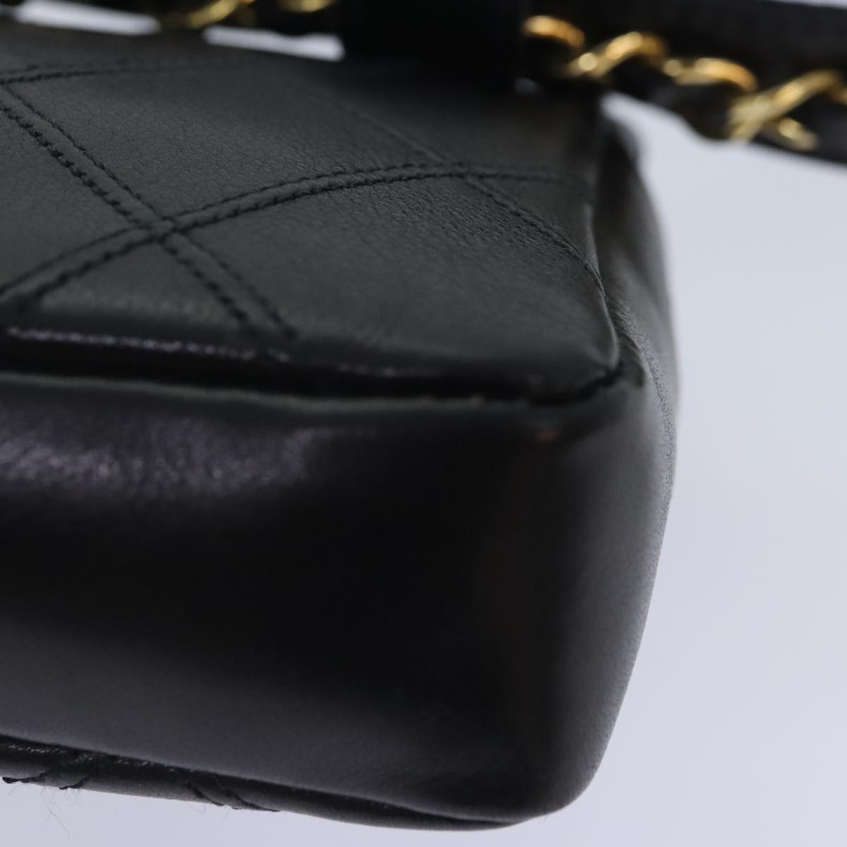 Chanel Coco Mark Black Leather Shoulder Bag