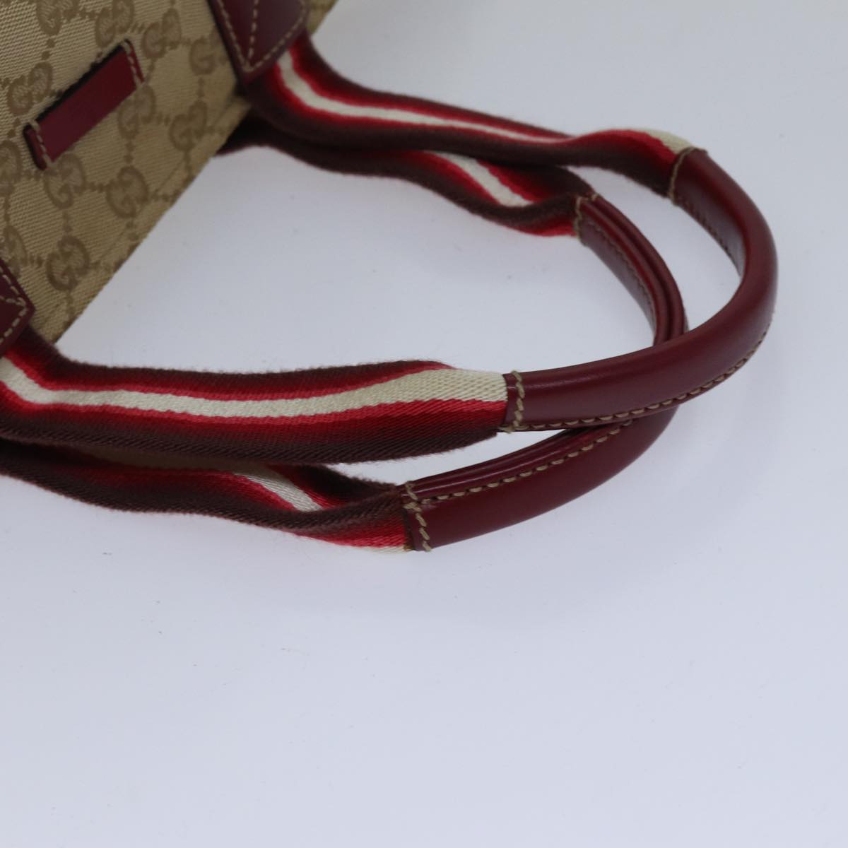 Gucci Sherry Beige Canvas Shoulder Bag