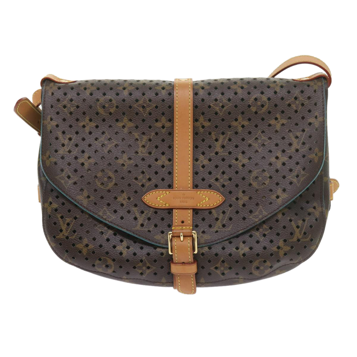 Louis Vuitton Saumur Brown Canvas Shoulder Bag