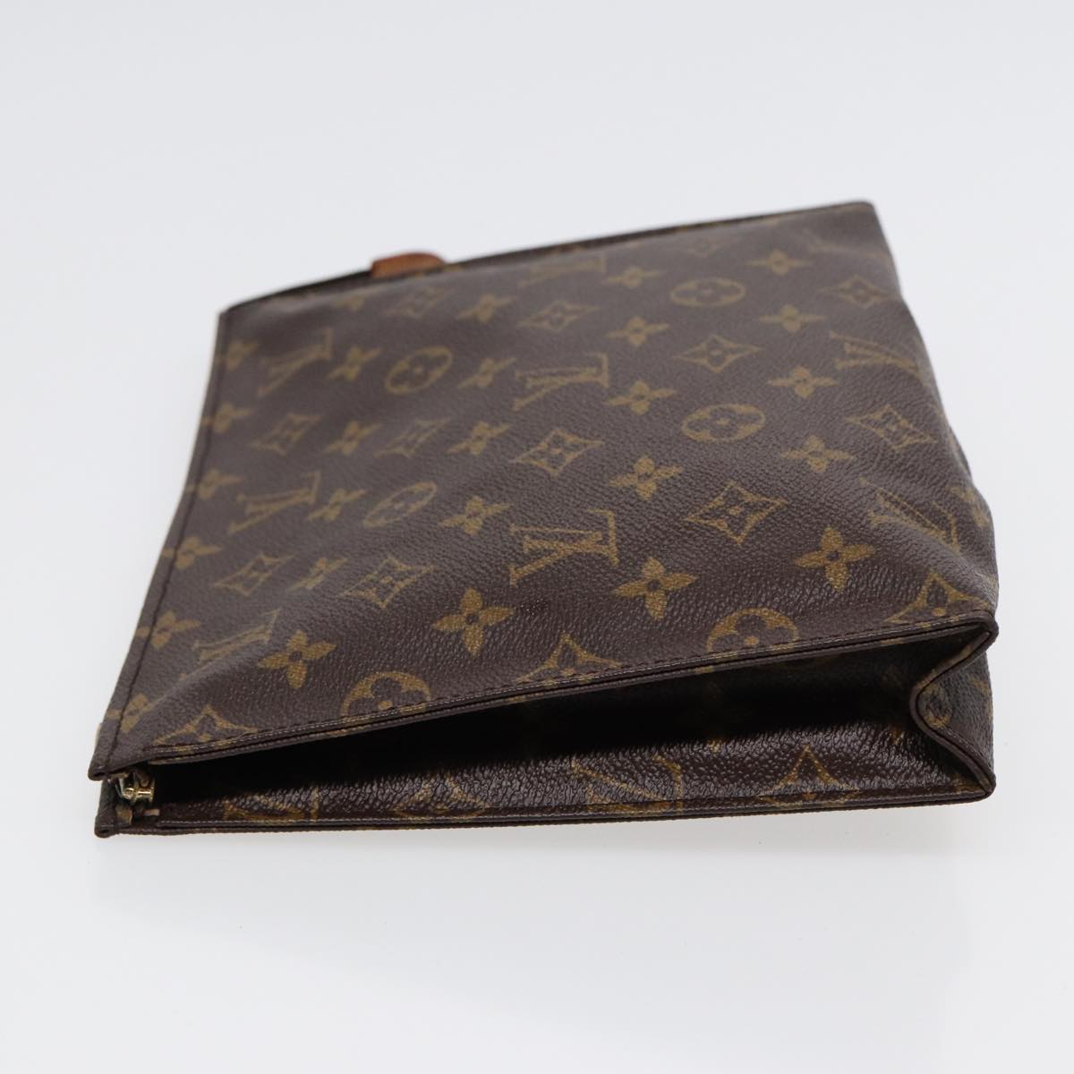 Louis Vuitton Poche Toilette Brown Canvas Clutch Bag