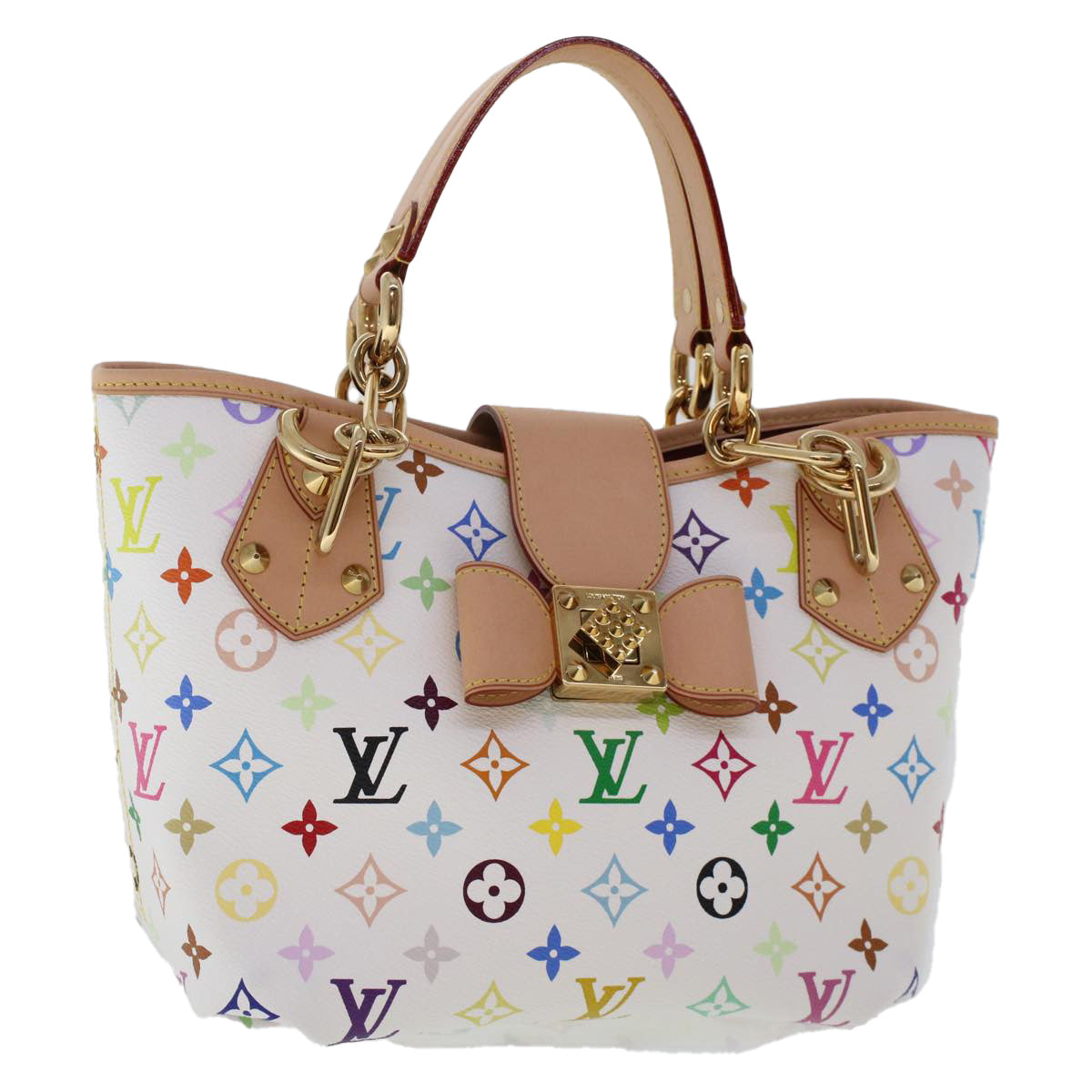 Louis Vuitton Annie White Canvas Tote Bag