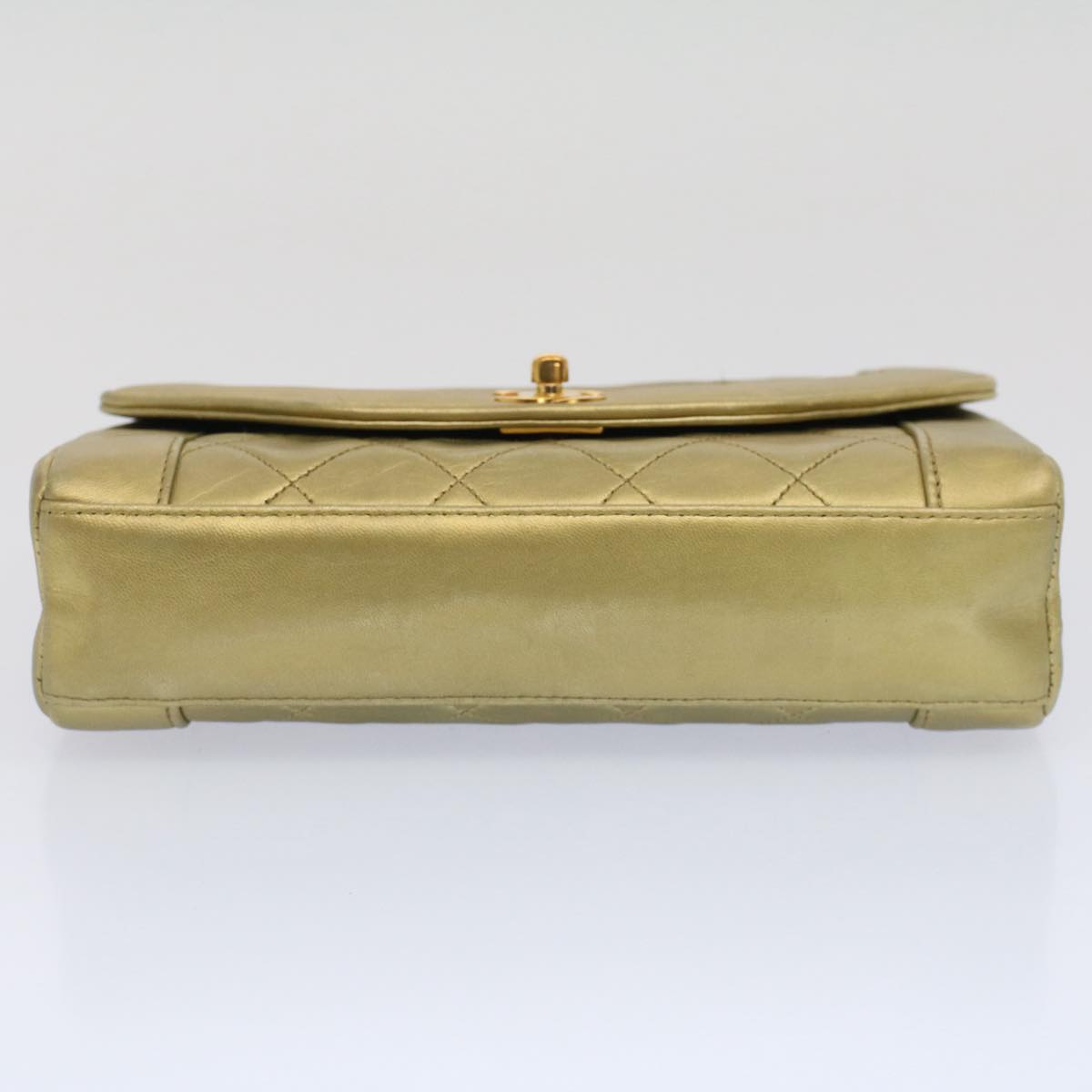 Chanel Gold Pony-style Calfskin Shoulder Bag