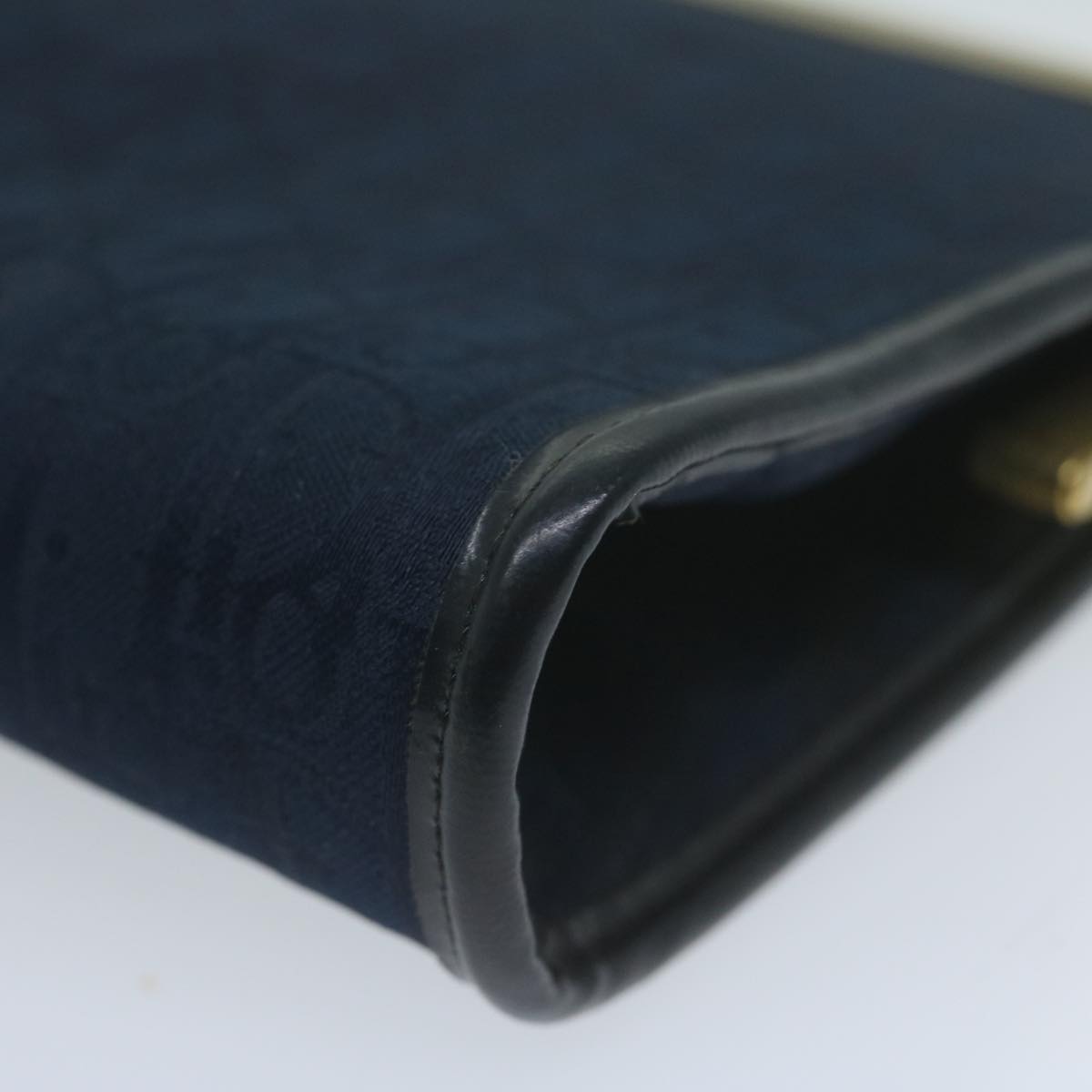 Dior Trotter Navy Canvas Clutch Bag