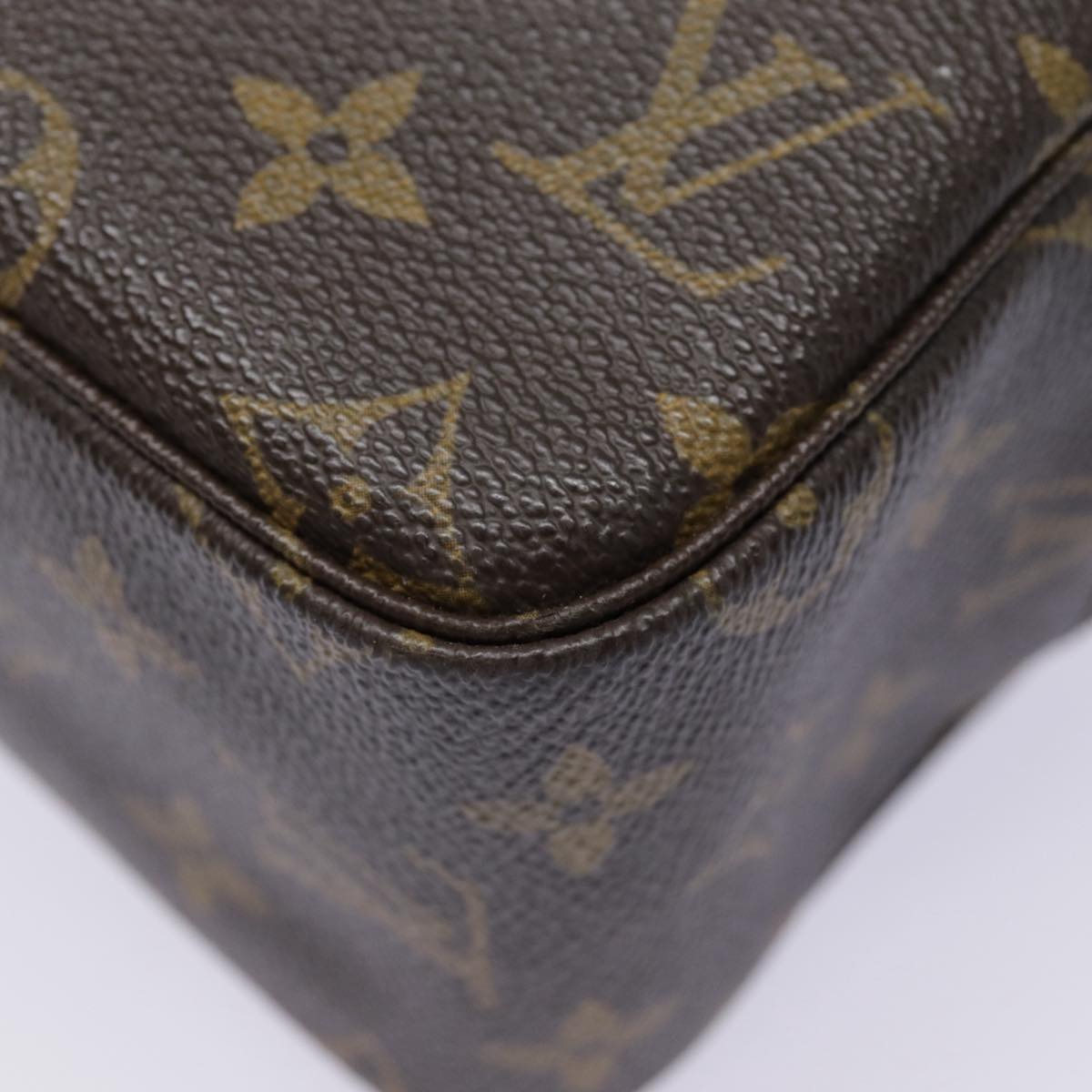 Louis Vuitton Trousse Toilette 28 Brown Canvas Clutch Bag