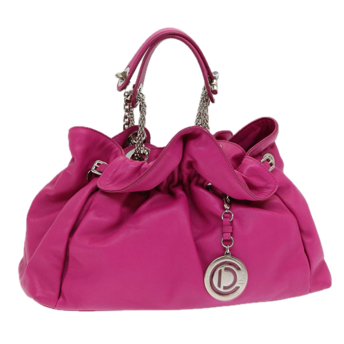 Dior Le Trente Pink Leather Hand Bag