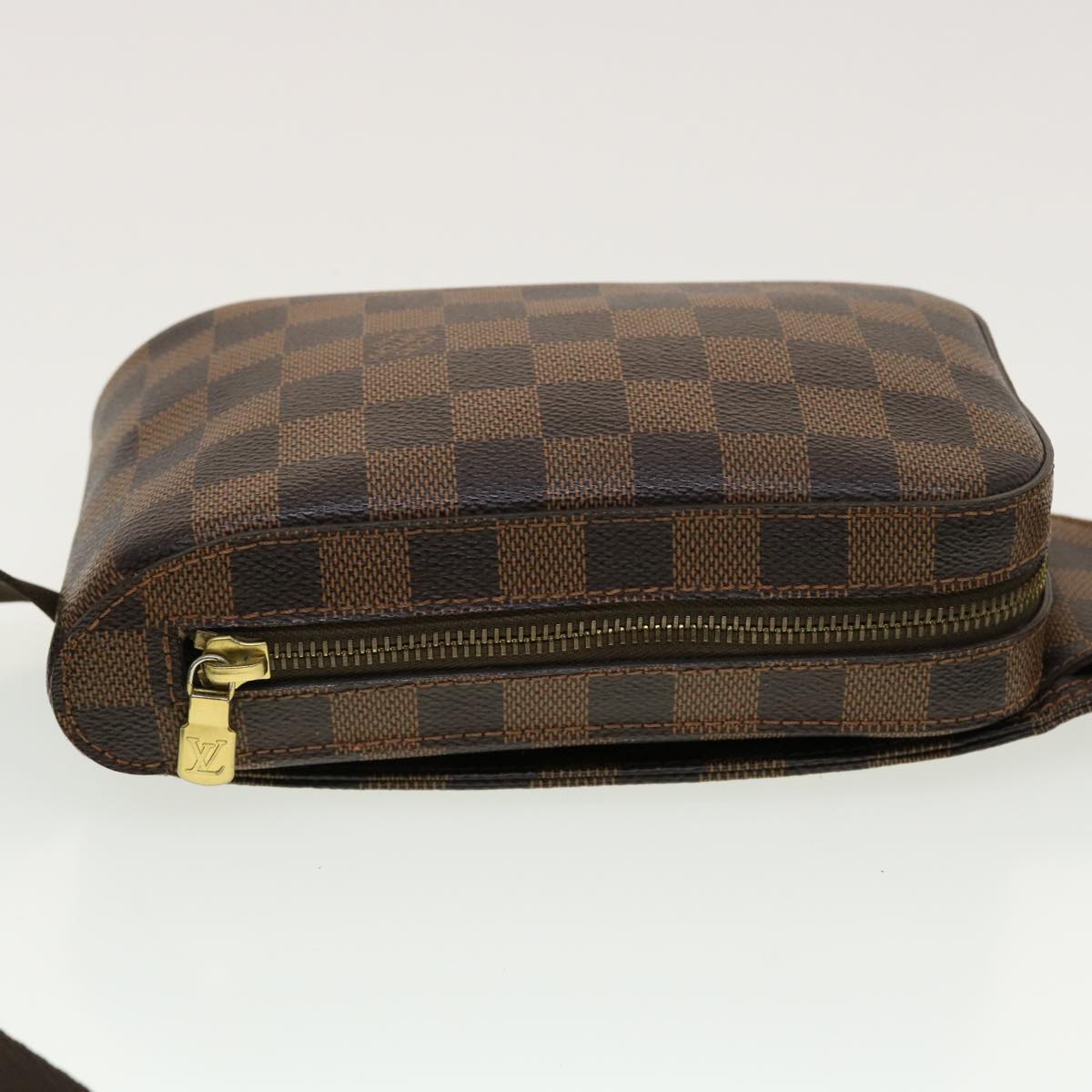 Louis Vuitton Geronimos Brown Canvas Shoulder Bag