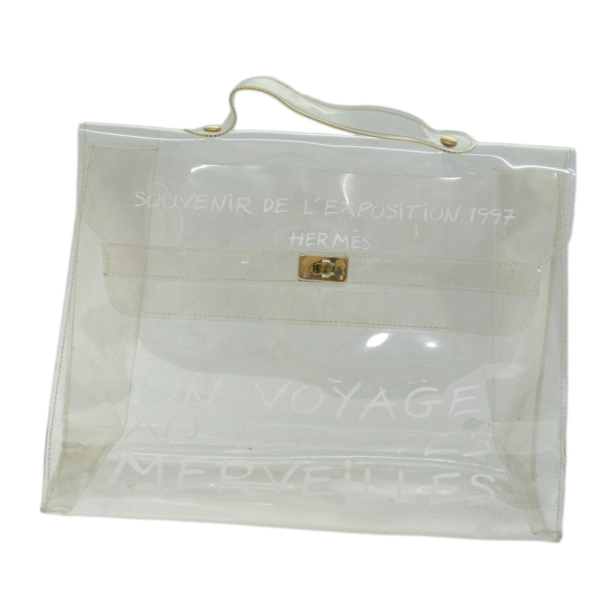 Hermès Kelly Transparent Vinyl Hand Bag