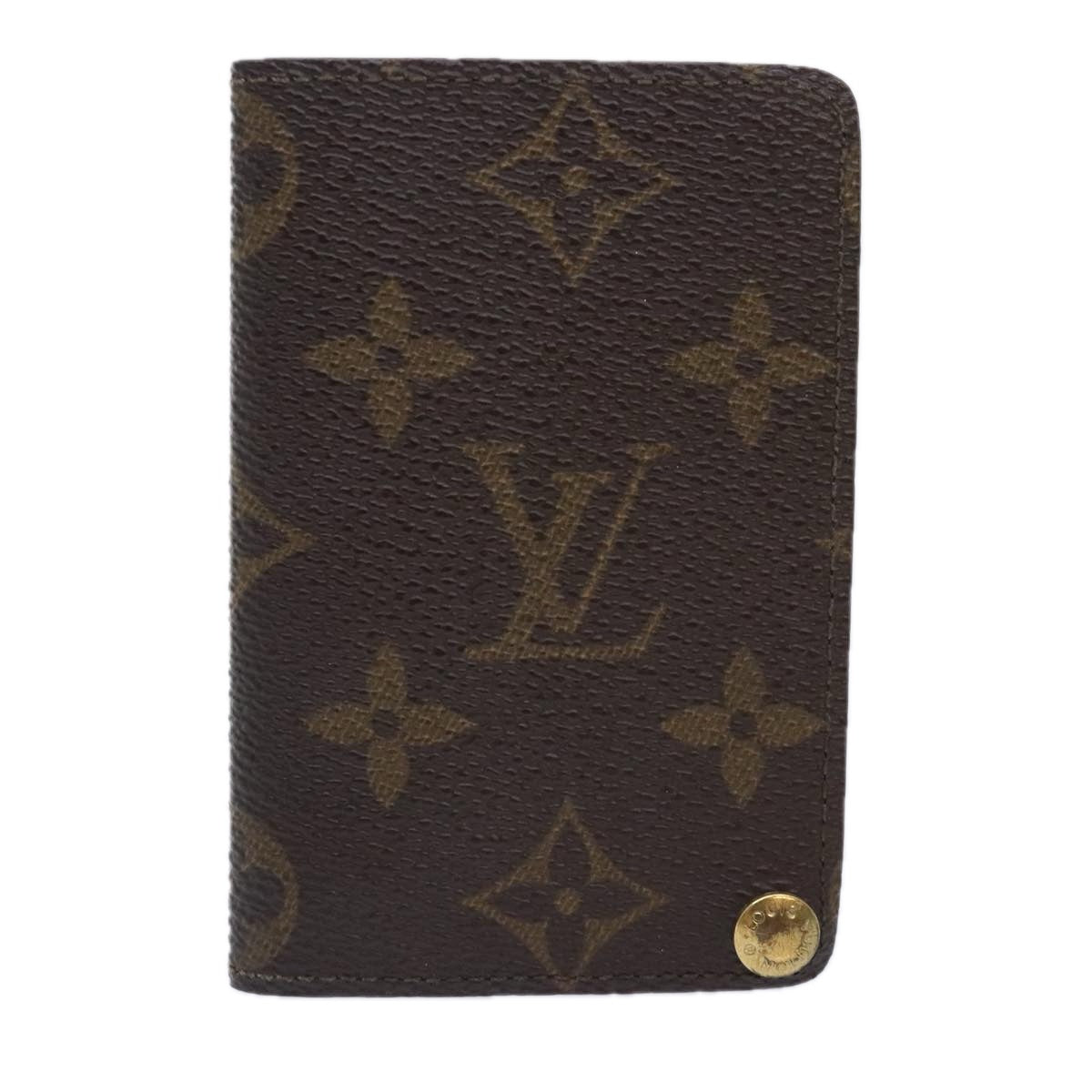 Louis Vuitton Porte carte crédit Pression Brown Canvas Wallet Accessories