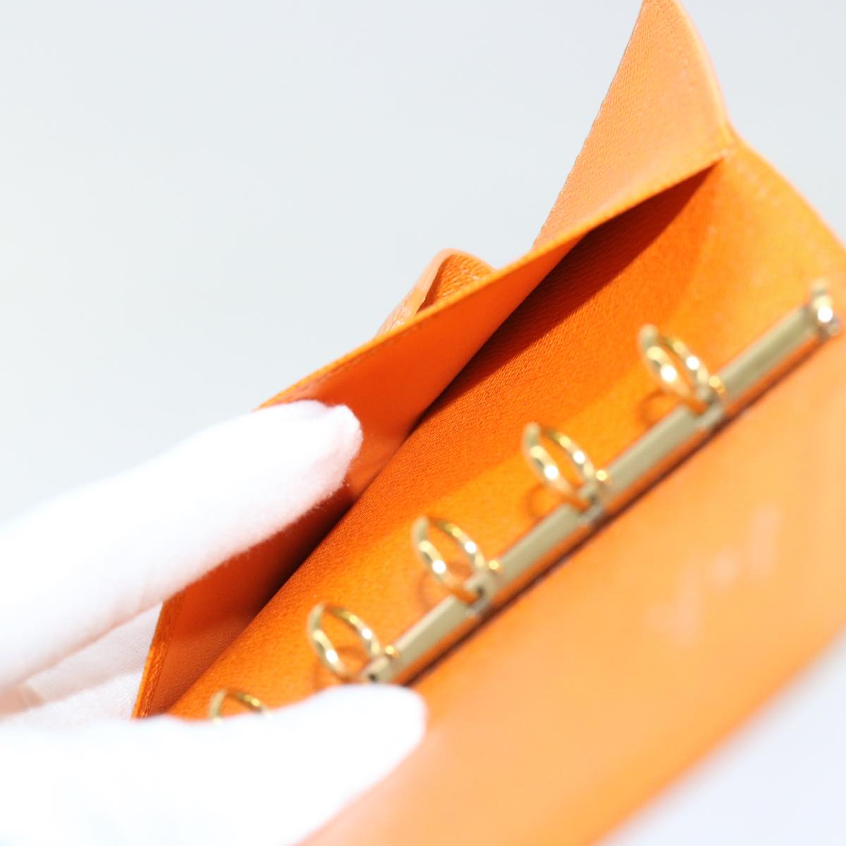 Louis Vuitton Agenda PM Orange Leather Wallet Accessories