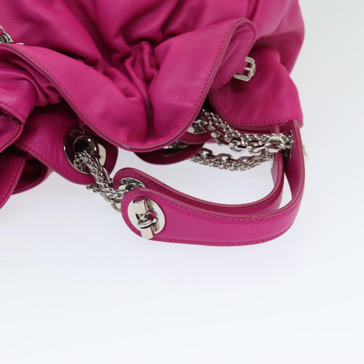 Dior Le Trente Pink Leather Hand Bag