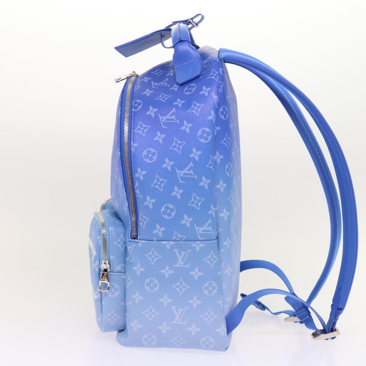 Louis Vuitton Blue Canvas Backpack Bag