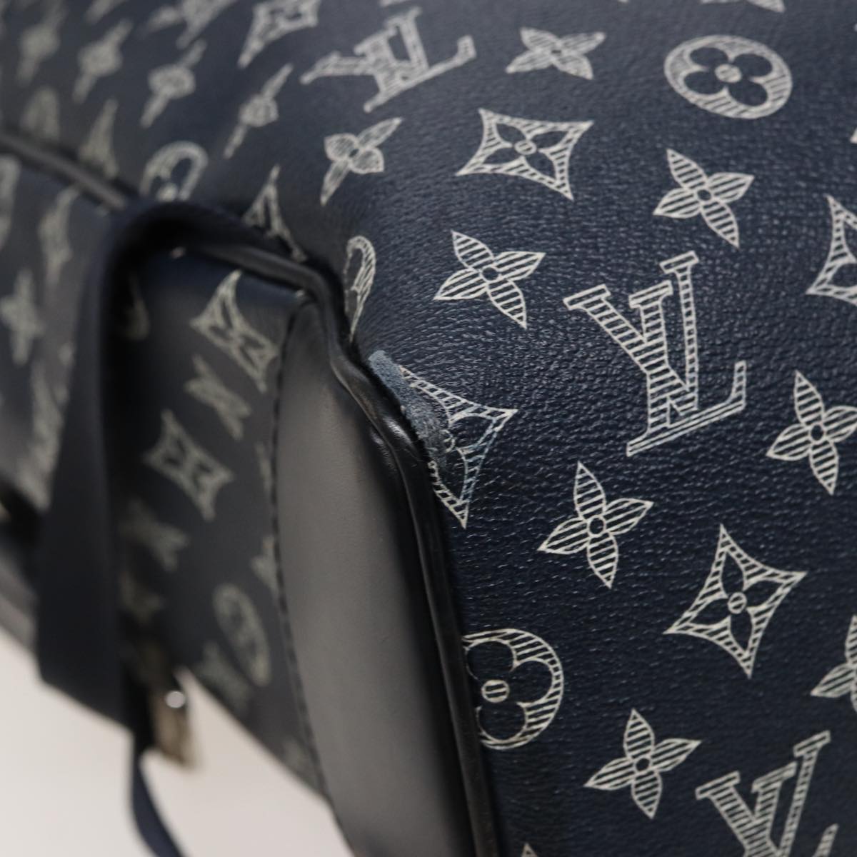 Louis Vuitton Steamer Black Canvas Backpack Bag