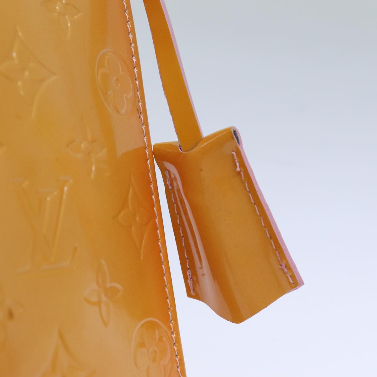 Louis Vuitton Spring Street Yellow Patent Leather Hand Bag