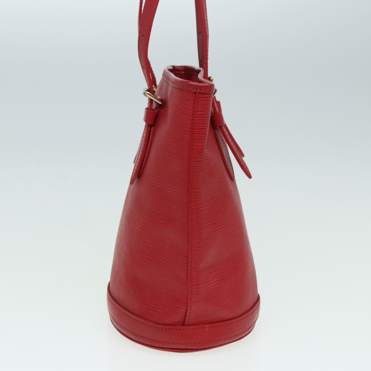 Louis Vuitton Bucket PM Red Leather Shoulder Bag