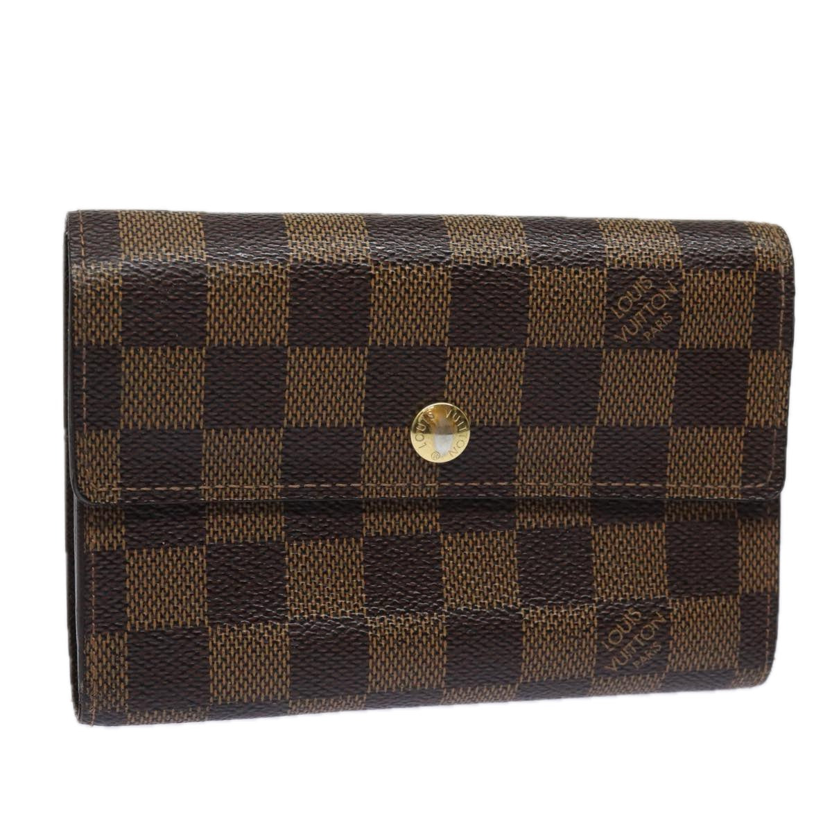 Louis Vuitton Alexandra Brown Canvas Wallet Accessories