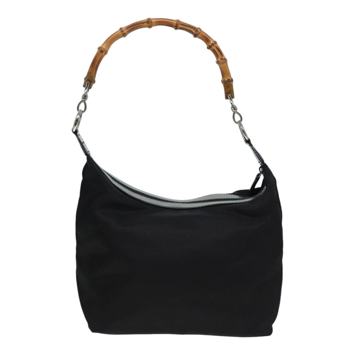 Gucci Bamboo Black Synthetic Shoulder Bag