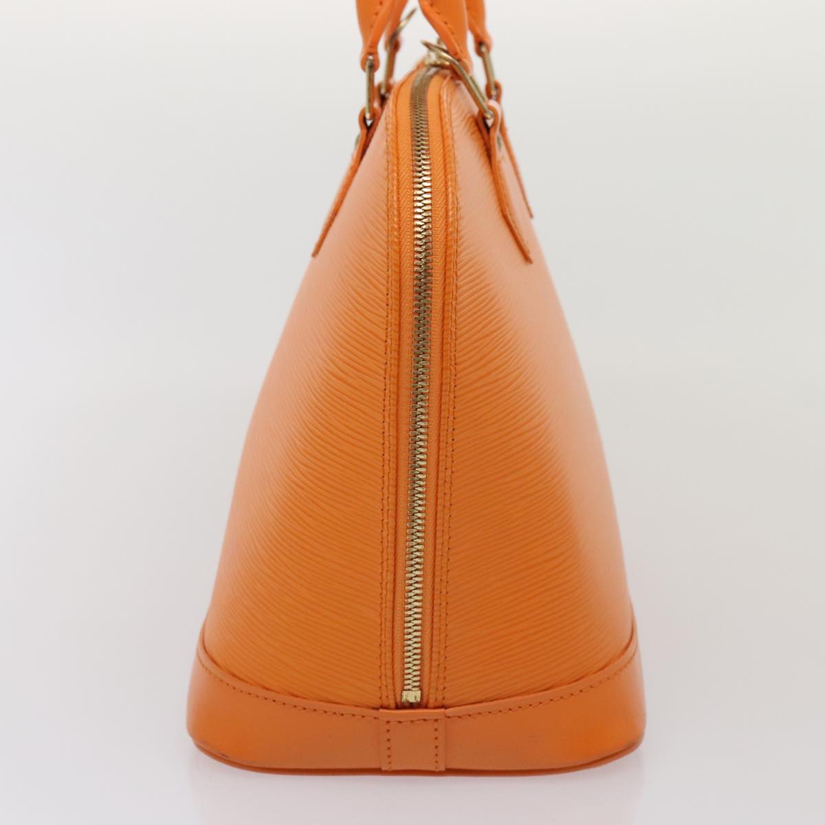 Louis Vuitton Alma Orange Leather Hand Bag