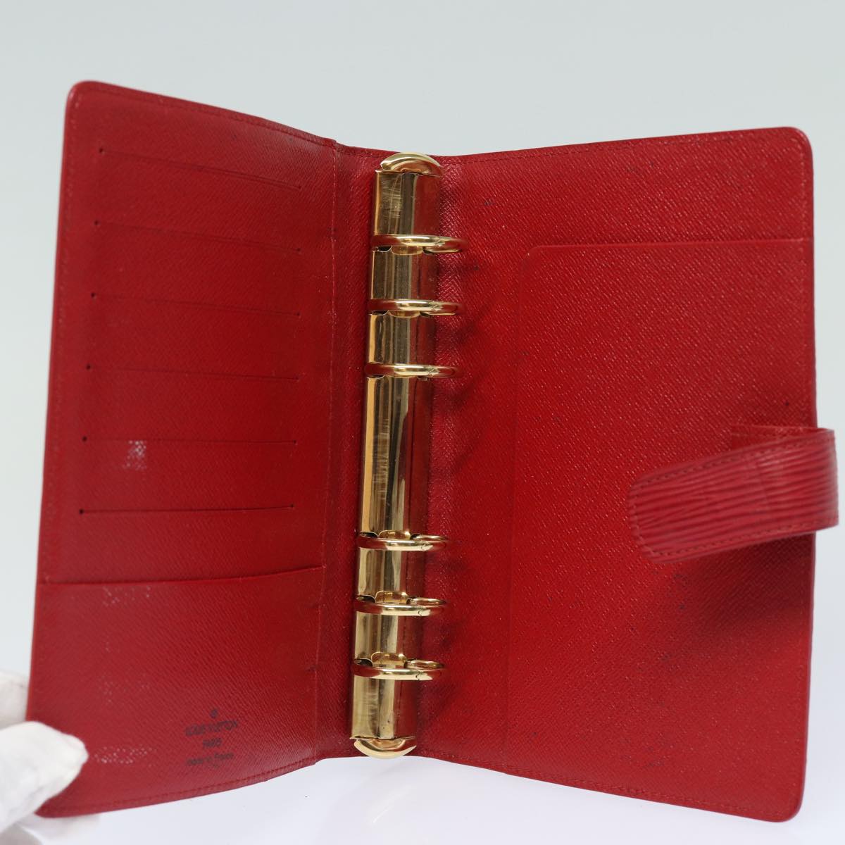 Louis Vuitton Agenda MM Red Leather Wallet Accessories