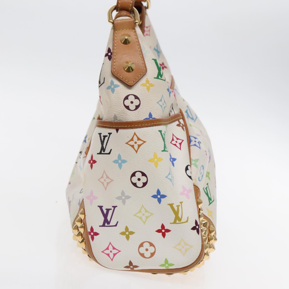 Louis Vuitton Chrissie White Canvas Shoulder Bag