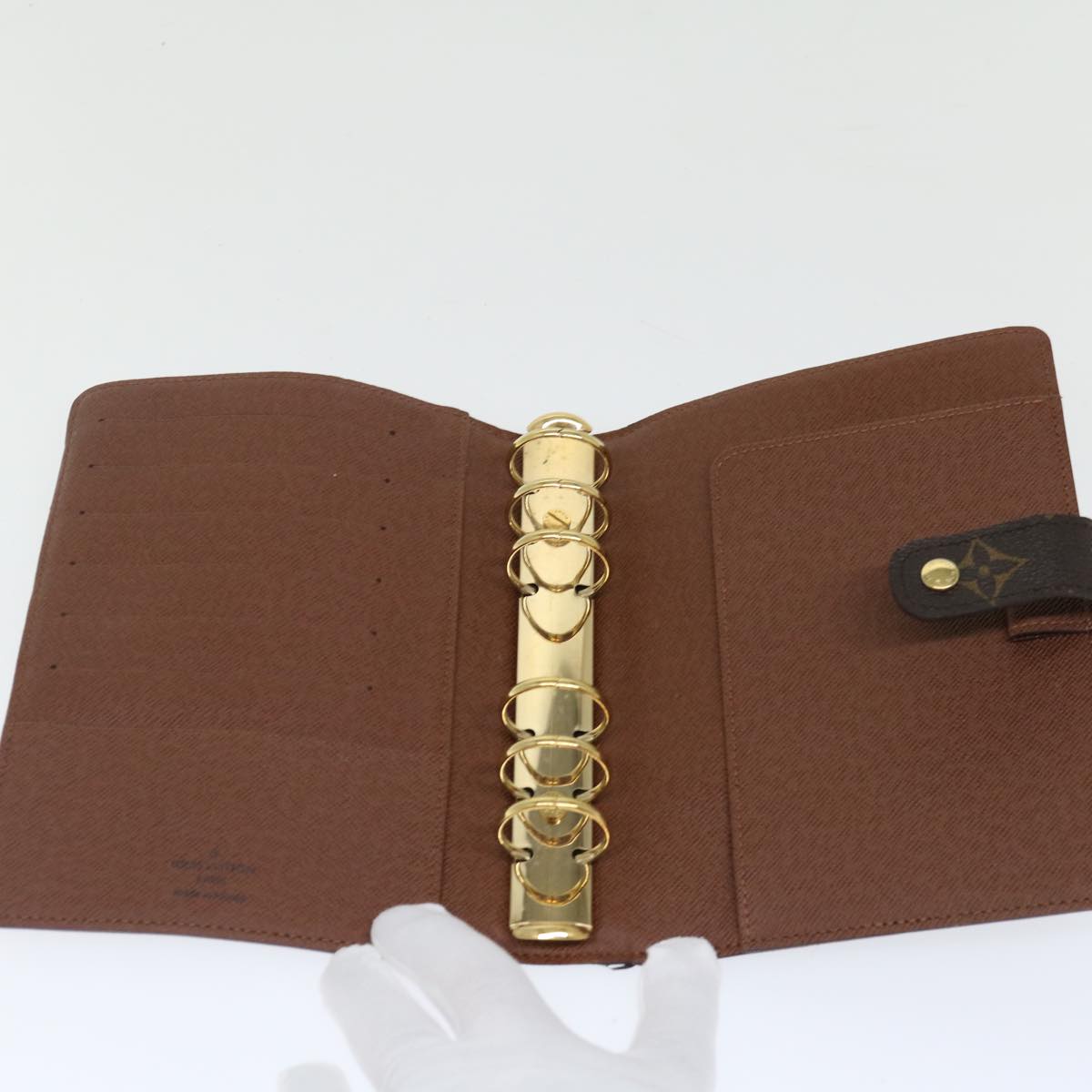 Louis Vuitton Agenda MM Brown Canvas Wallet Accessories