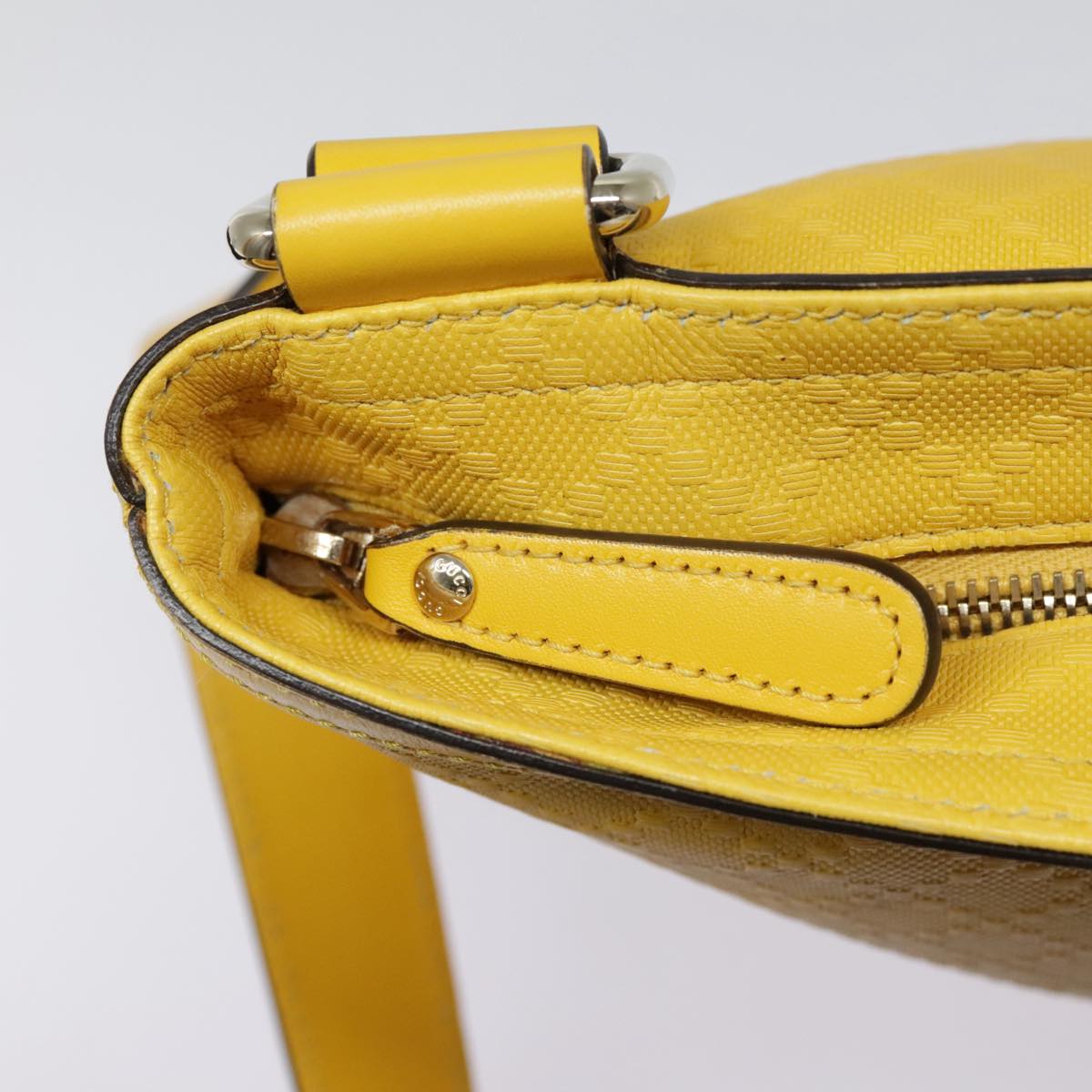 Gucci Diamantissima Yellow Leather Shoulder Bag