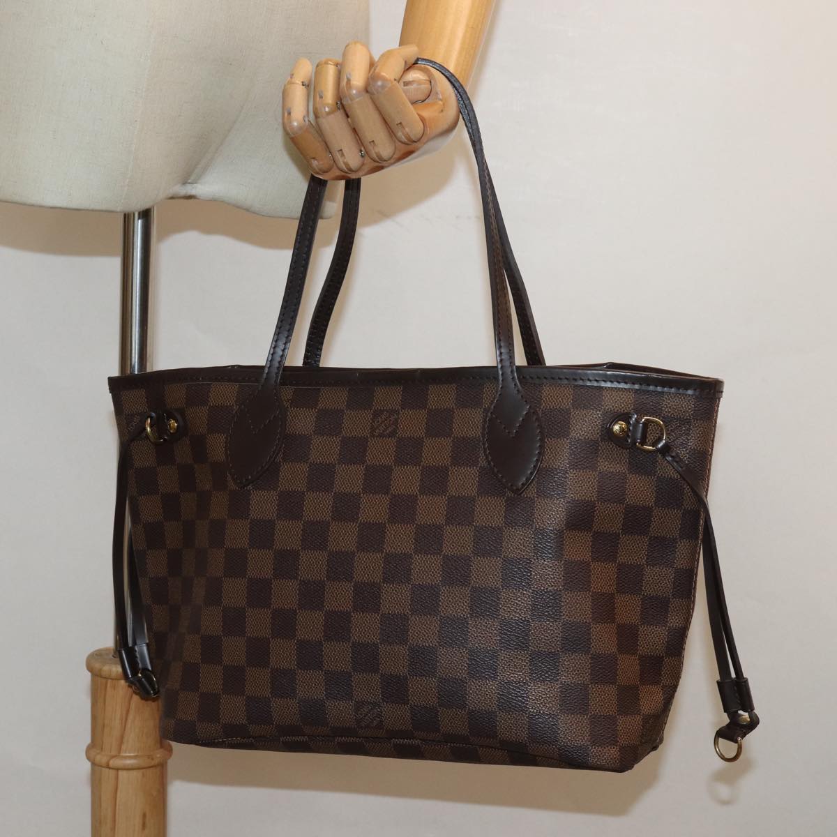 Louis Vuitton Neverfull PM Brown Canvas Tote Bag