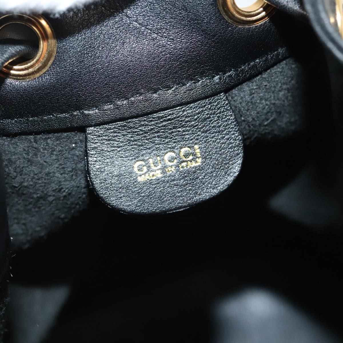 Gucci Bamboo Black Leather Shoulder Bag