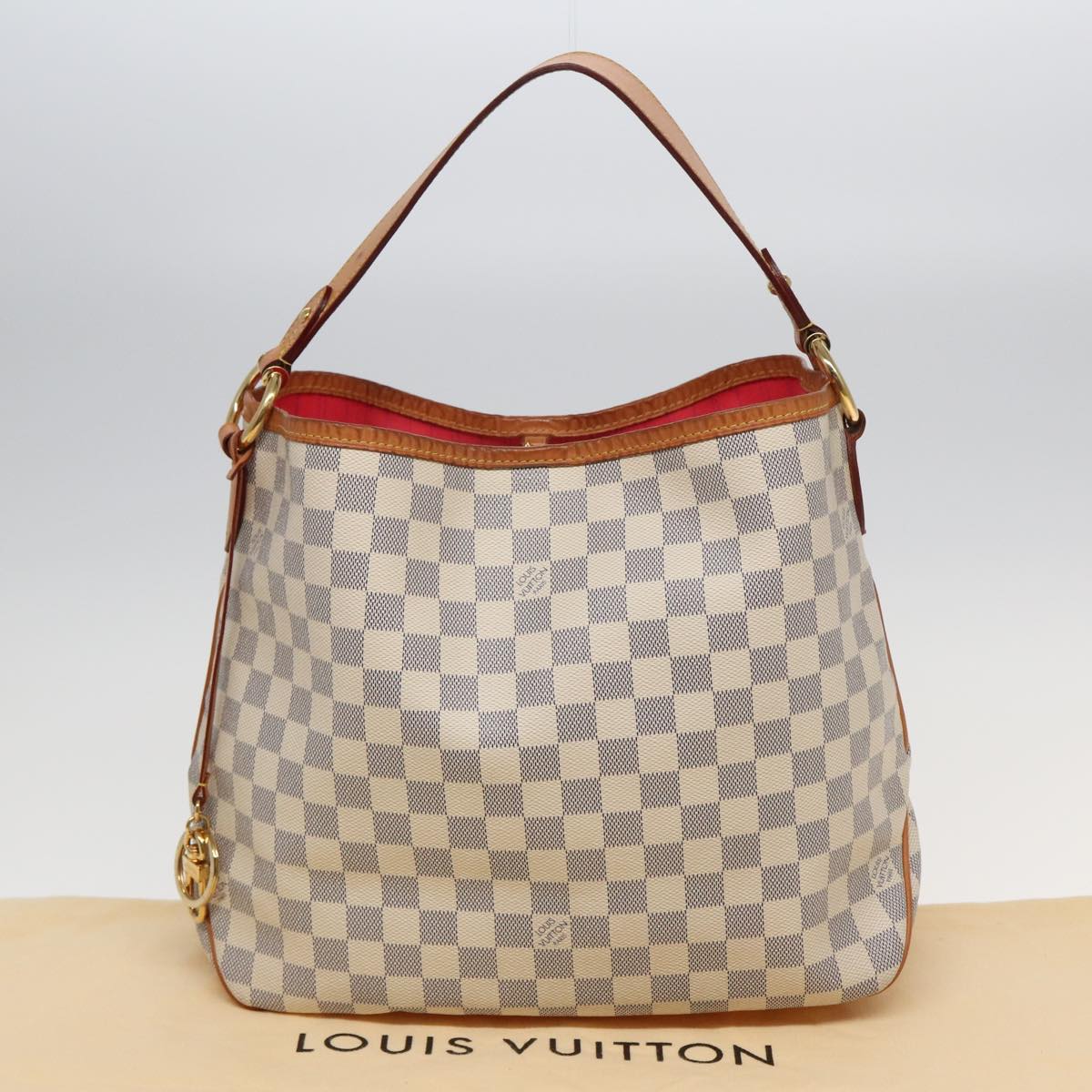 Louis Vuitton Delightful White Canvas Shoulder Bag