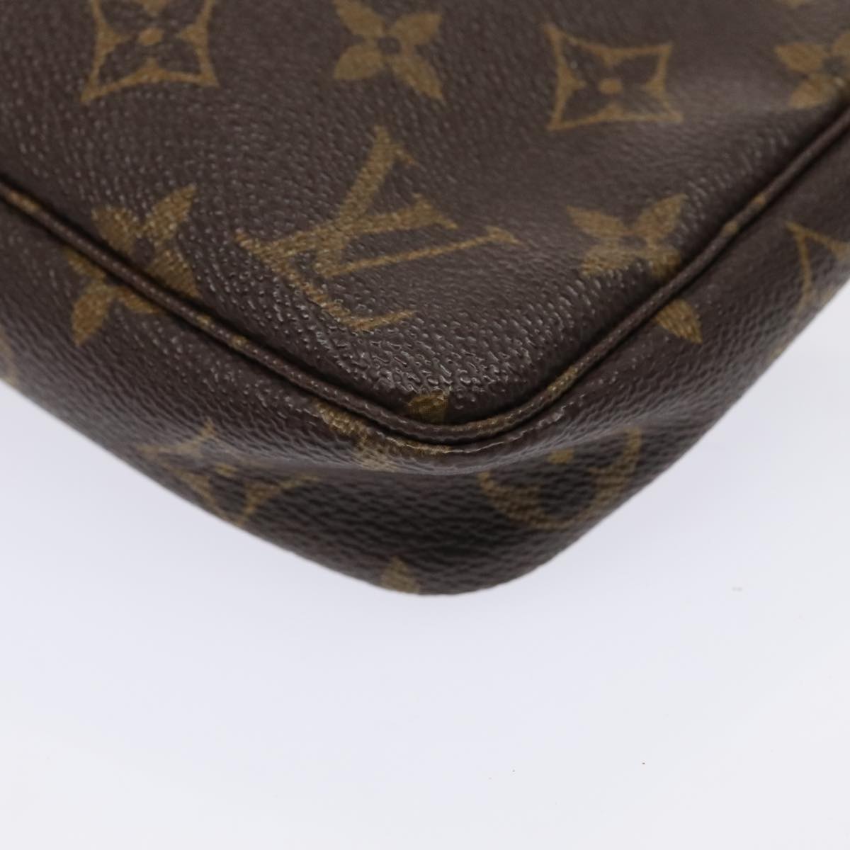 Louis Vuitton Pochette Accessoire Brown Canvas Clutch Bag