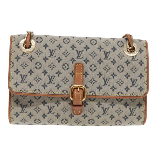 Louis Vuitton Camille Blue Canvas Shoulder Bag