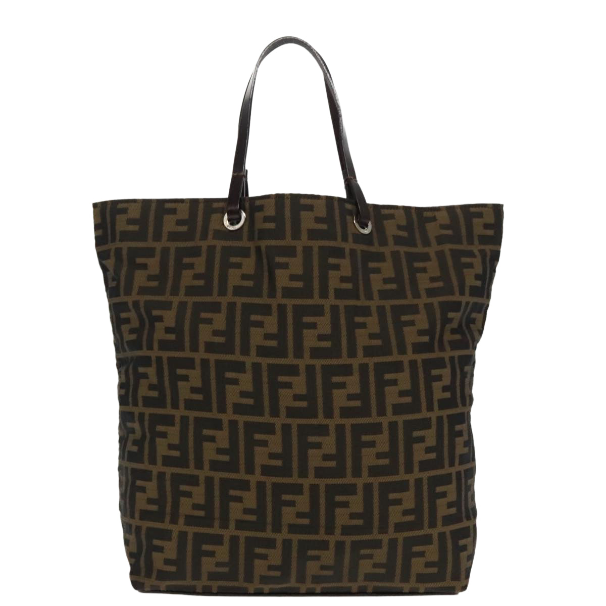 Fendi Zucca Brown Canvas Tote Bag