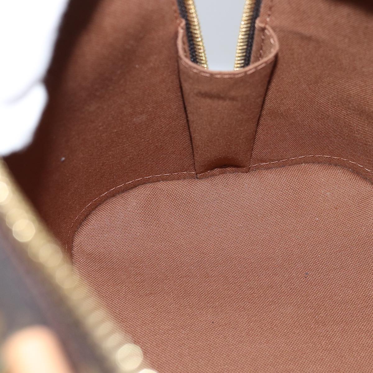 Louis Vuitton Alma Brown Canvas Hand Bag