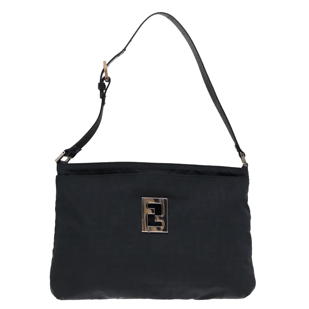 Fendi Black Canvas Shoulder Bag