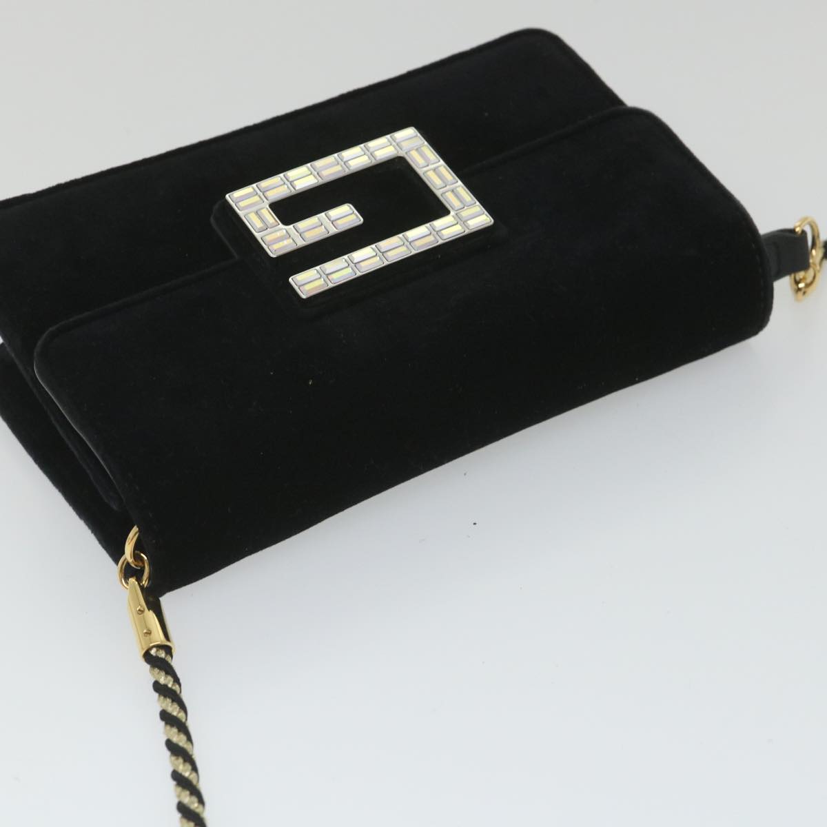 Gucci -- Black Velvet Shoulder Bag