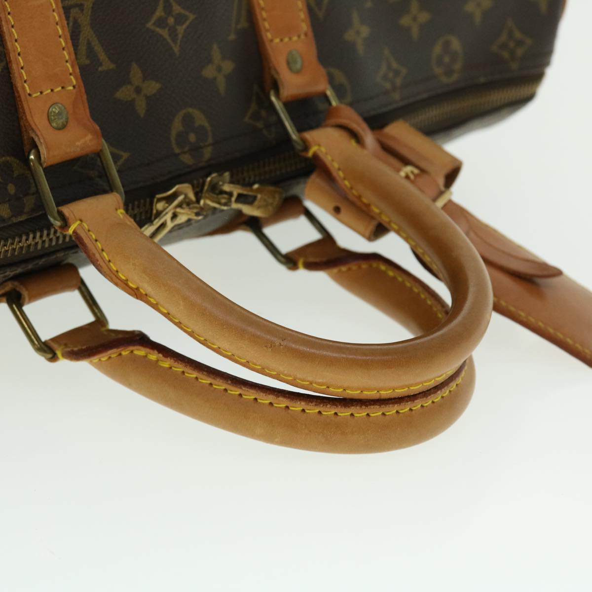 Louis Vuitton Keepall 45 Brown Canvas Travel Bag