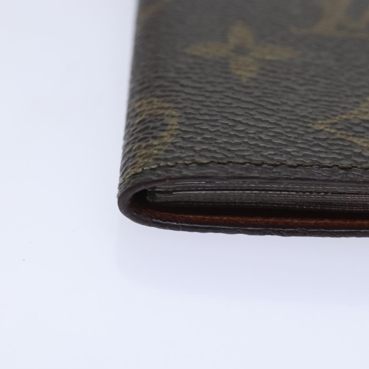 Louis Vuitton Porte carte crédit Pression Brown Canvas Wallet Accessories