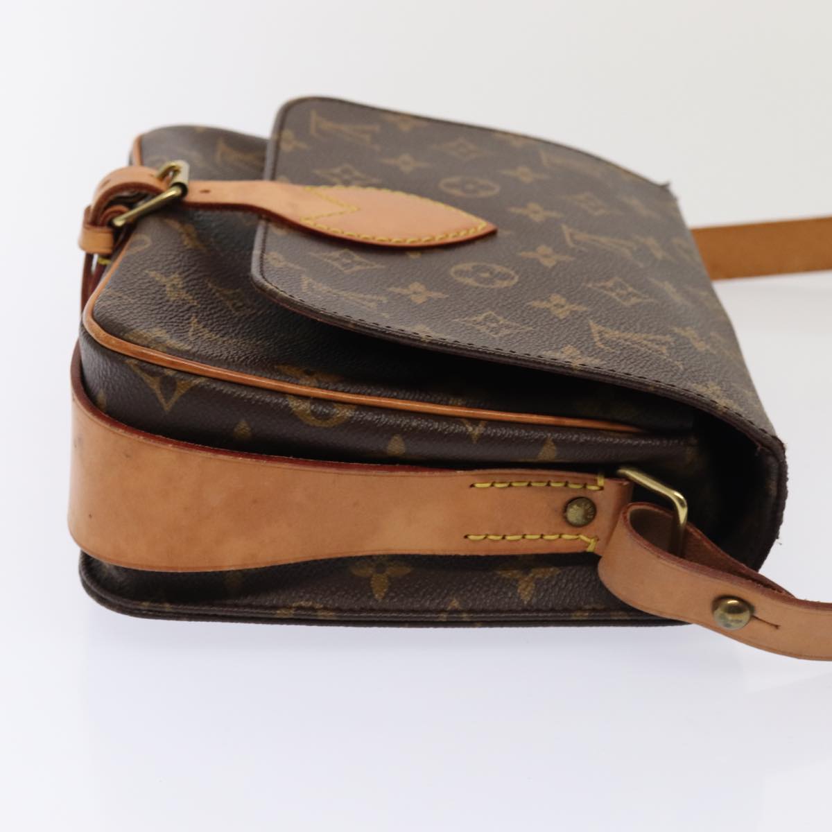 Louis Vuitton Cartouchière Brown Canvas Shoulder Bag