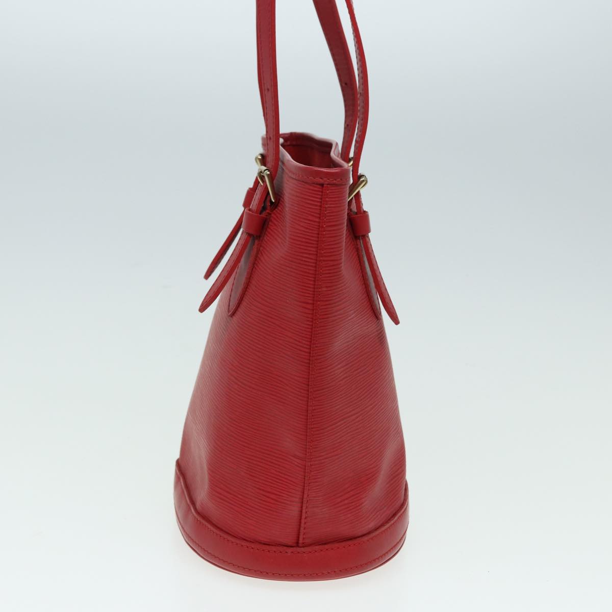 Louis Vuitton Bucket PM Red Leather Shoulder Bag